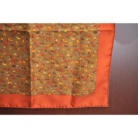 Hermes Petit Carre 40 Scarf #76132H10B - Picture 6 of 15